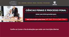 Desktop Screenshot of centrodeexcelenciaemdireito.com